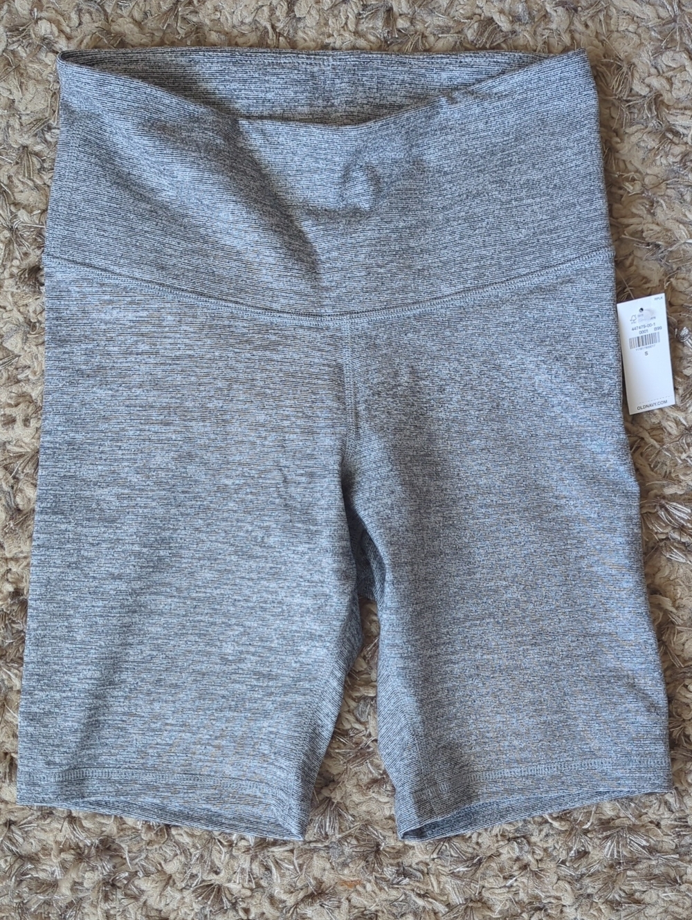 Old Navy Heather Gray High-Rise Bike Shorts